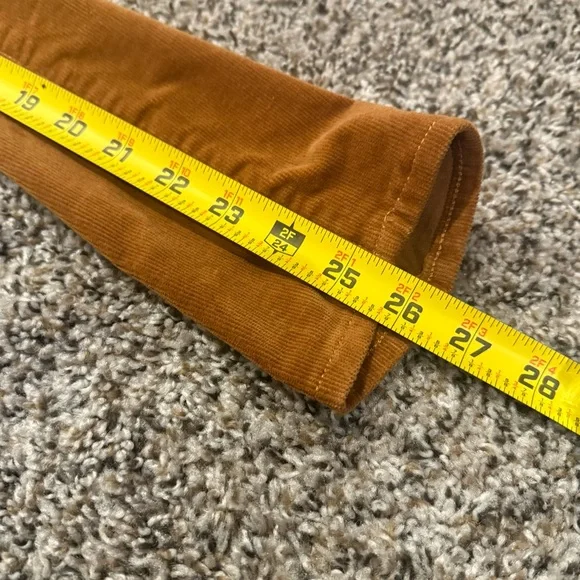 Gap Denim Brown Orange Corduroy Legging Skinny Jeans Women’s Size Small 4/27 - Picture 4 of 8